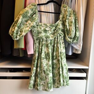 Abercrombie & Fitch Green Floral Dress